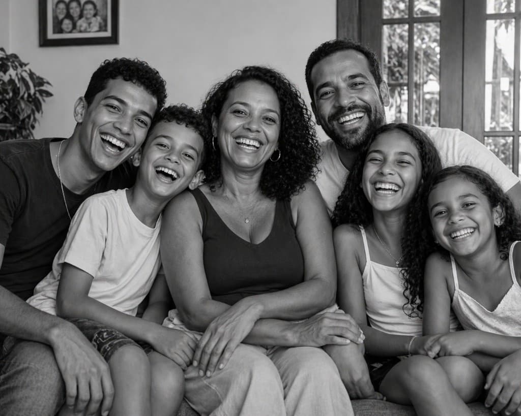 Exemplo de família e memórias